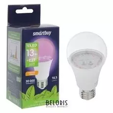 Лампа светодиодная для растений Smartbuy, а60, е27, 13 Вт