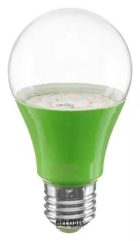 Лампа светодиодная для растений Uniel, а60, е27, 8 Вт, спектр для рассады и цветения