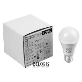 Лампа светодиодная Ecola Light, A60, E27, 12 Вт, 4000 K, 110x60 мм, дневной белый
