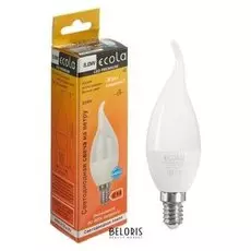 Лампа светодиодная Ecola Premium "Свеча на ветру", 8 Вт, е14, 4000 К, 220 В, 129х37 мм