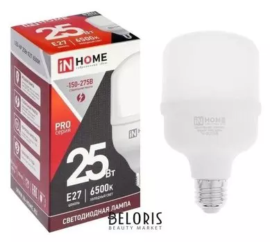 Лампа светодиодная IN Home Led-hp-pro, е27, 25 Вт, 230 В, 6500 К, 2250 Лм