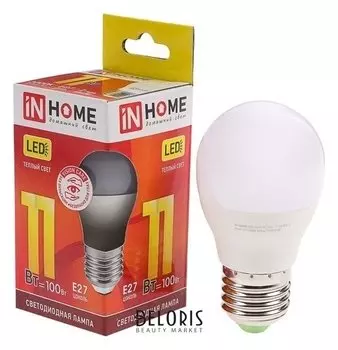 Лампа светодиодная IN Home Led-шар-vc, е27, 11 Вт, 230 В, 3000 К, 820 Лм