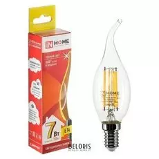 Лампа светодиодная IN Home Led-свеча НА ветру-deco, е14, 7 Вт, 3000 К, 630 Лм