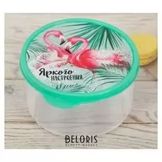 Ланч-бокс круглый «Яркого настроения», 500 мл