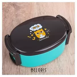 Ланч-бокс овальный 0,42 л "Сова"