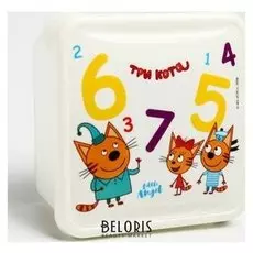 Ланч-бокс ТРИ кота "Обучайка", 450 мл