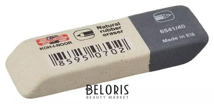 Ластик Koh-i-noor 6541/40 каучуковый, комбинир. чехия