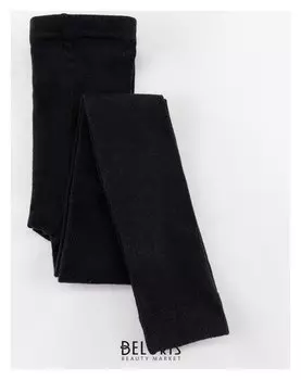 Леггинсы детские шерстяные, цвет чёрный, рост 110-116