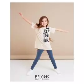 Леггинсы для девочки Kaftan "Kitten" р.30 (98-104), т. серый