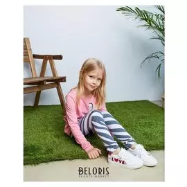 Леггинсы для девочки Kaftan "Safari" р.30 (98-104), чёрный/белый