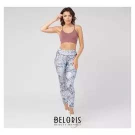 Леггинсы женские спортивные, цвет серый, размер 44-46 (M)