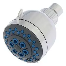 Лейка стационарная, 3 режима, с голубыми вставками, пластик