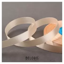 Лента атласная, 12 мм × 33 ± 2 м, цвет бежевый №061