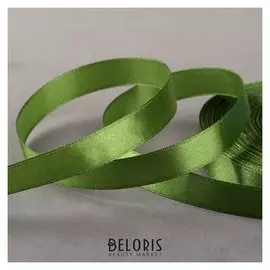 Лента атласная, 12 мм × 33 ± 2 м, цвет серо-зелёный №085