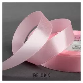 Лента атласная, 20 мм × 23 ± 1 м, цвет жемчужно-розовый №43