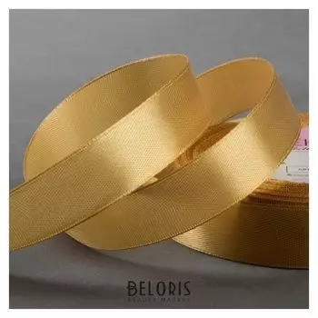 Лента атласная, 20 мм × 23 ± 1 м, цвет горчичный №104