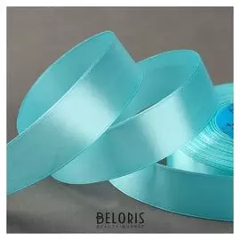 Лента атласная, 25 мм × 33 ± 2 м, цвет голубой №133