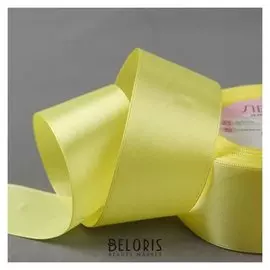 Лента атласная, 40 мм × 23 ± 1 м, цвет жёлтый №15