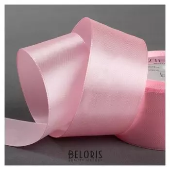 Лента атласная, 40 мм × 23 ± 1 м, цвет розовый №04
