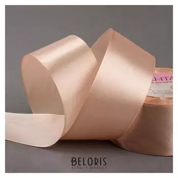 Лента атласная, 40 мм × 23 ± 1 м, цвет бежевый №67