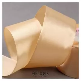 Лента атласная, 50 мм × 23 ± 1 м, цвет нежно-бежевый №132