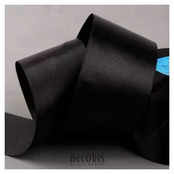 Лента атласная, 50 мм × 33 ± 2 м, цвет чёрный №113