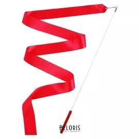 Лента гимнастическая с палочкой, 2 м, цвет фуксия