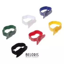 Лента-липучка для стяжки проводов, набор 12 шт, 15*1,2 см