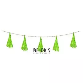 Лента тассел, набор 5 шт., цвет зелёный