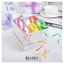 Лента упаковочная с золотой полосой, 0,5 см х 10 м (Набор 6 шт.)