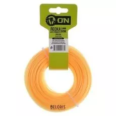 Леска для триммера ON, сечение звезда, D=2 мм, 50 м, нейлон