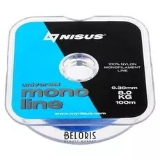 Леска Nisus Monoline Blue 0,30 мм/100 м