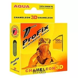 Леска плетёная Aqua Profix Chameleon 3D Desert, D=0,16 мм, 100 м, нагрузка 10,4 кг