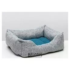 Лежанка "Лофт №3", 50 х 40 х 20 см, синяя