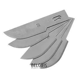 Лезвия для макетного ножа Fit, закругленные, 6 мм, 5 шт.