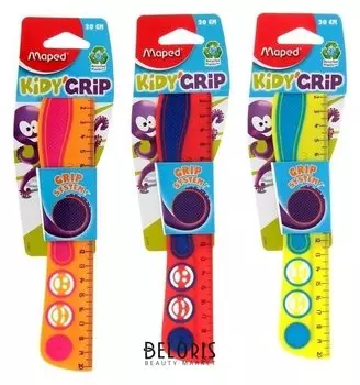 Линейка 20 см, Maped Kidi Grip, цветная, эко-дизайн