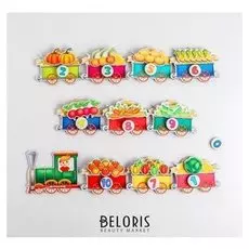 Липучка Поезд с овощами