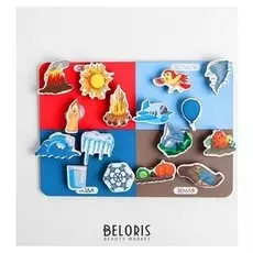 Липучка Учим стихии