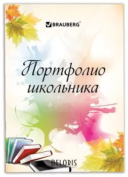 Листы-вкладыши для портфолио школьника, 30 разделов, 32 листа, Моё портфолио