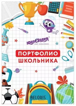 Листы-вкладыши для портфолио школьника, 30 разделов, 32 листа, "Моё портфолио"