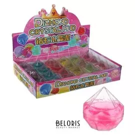 Лизун Кристалл с динозавром твёрдый