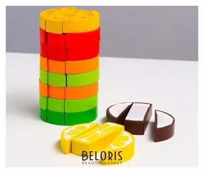 Логический игровой набор «Башня. фрукты», 30 деталей