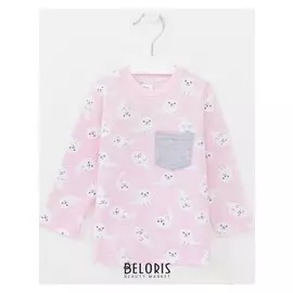 Лонгслив, цвет розовый, рост 98 см