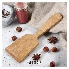 Лопатка деревянная "Люкс", 22х8 см, массив дуба