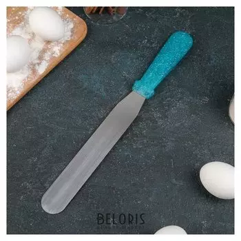 Лопатка-палетка прямая «Космос», с пластиковой ручкой, 32 см, рабочая часть 20 см (8")