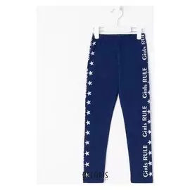 Лосины для девочки, цвет индиго, рост 110 см