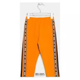 Лосины для девочки, цвет оранжевый/синий, рост 128 см