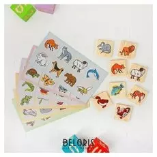 Лото Животный мир 6 карточек