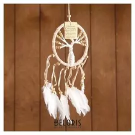 Ловец снов "Большое дерево" бежевый 12х0,5х40 см