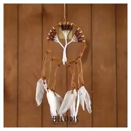 Ловец снов "Большое дерево" коричневый 12х0,5х40 см